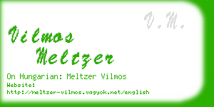 vilmos meltzer business card